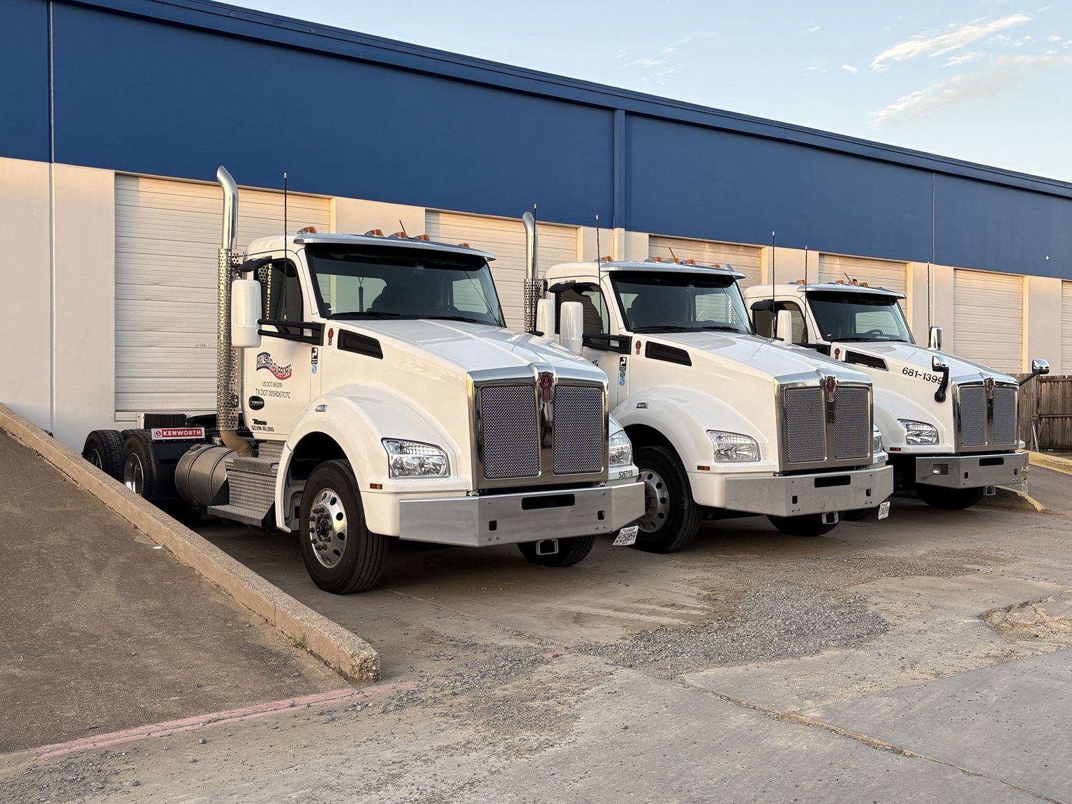 Hills Air Support Kenworth day-cab tractors